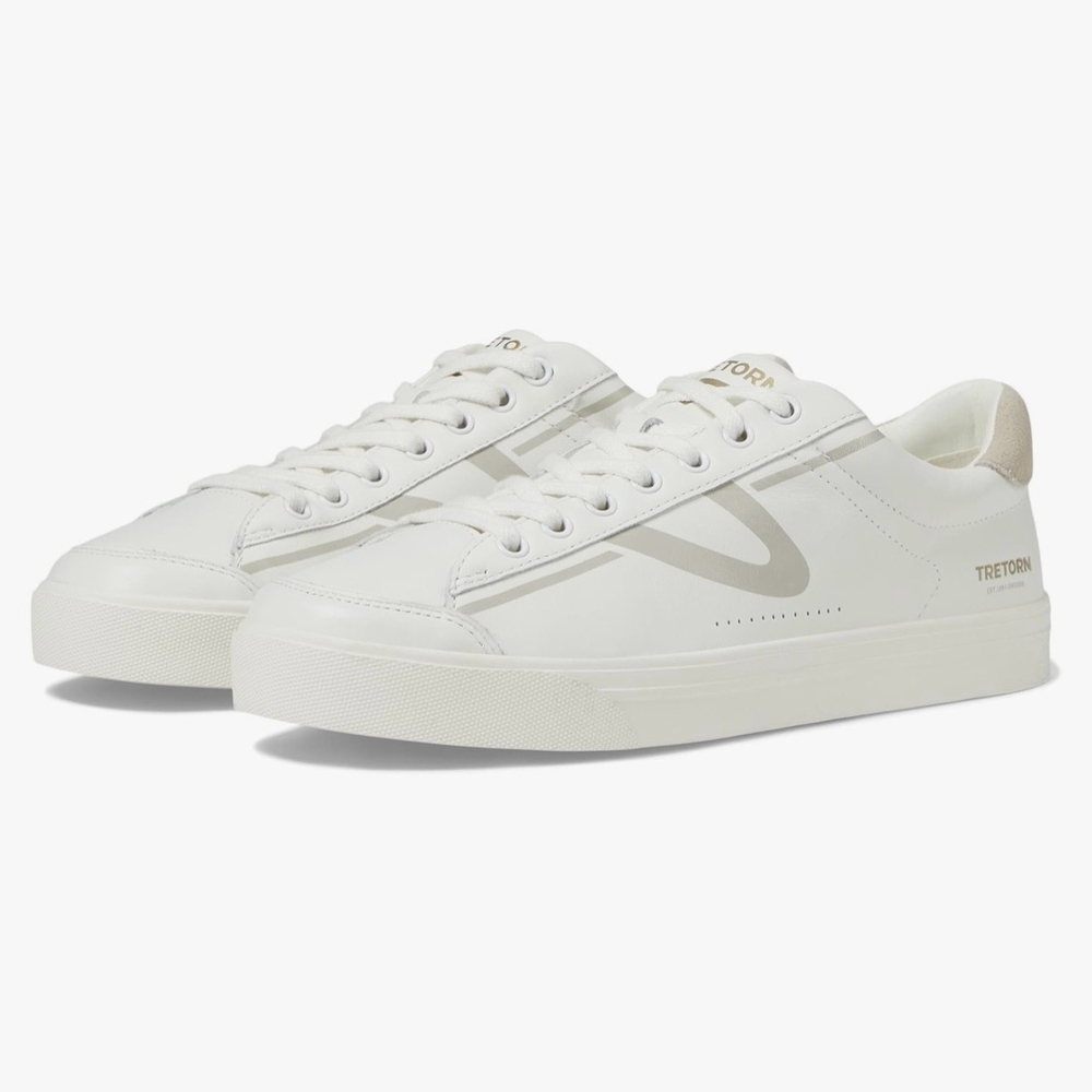 Tretorn Ladies' Hopper White Sneakers - Picture 1 of 15
